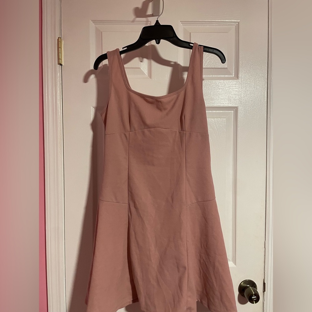 New Mauve Pink Skater Dress